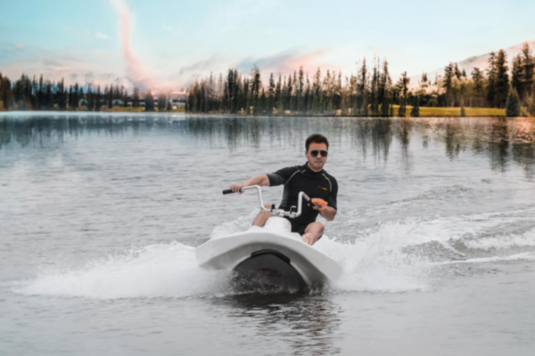 YuJet electric JetSki cruising on a lake