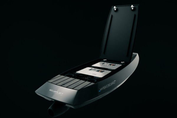 Scubajet All-in-One Hybridboard with cover opened