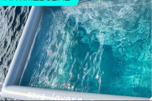 Alquiler de piscinas antimedusas hinchables