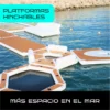 Alquiler de plataformas acuáticas hinchables