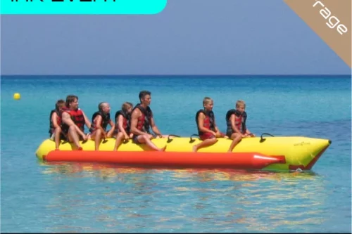 Verleih eines Bananenbootes
