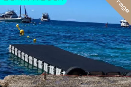 Verleih eines mobilen Schwimmdocks