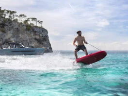 man riding a lampuga air