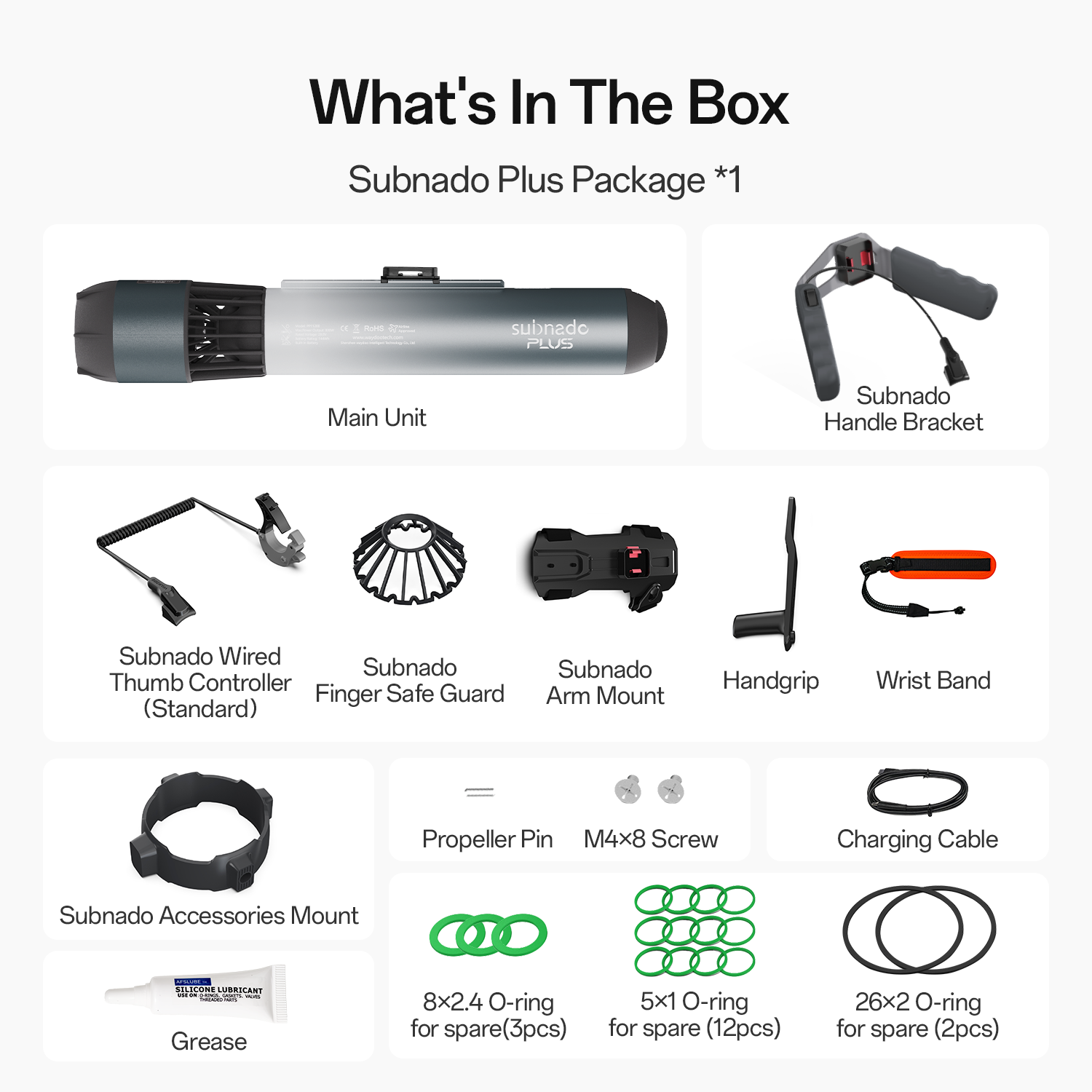 Waydoo Subnado Plus compact underwater sea scooter, side product view