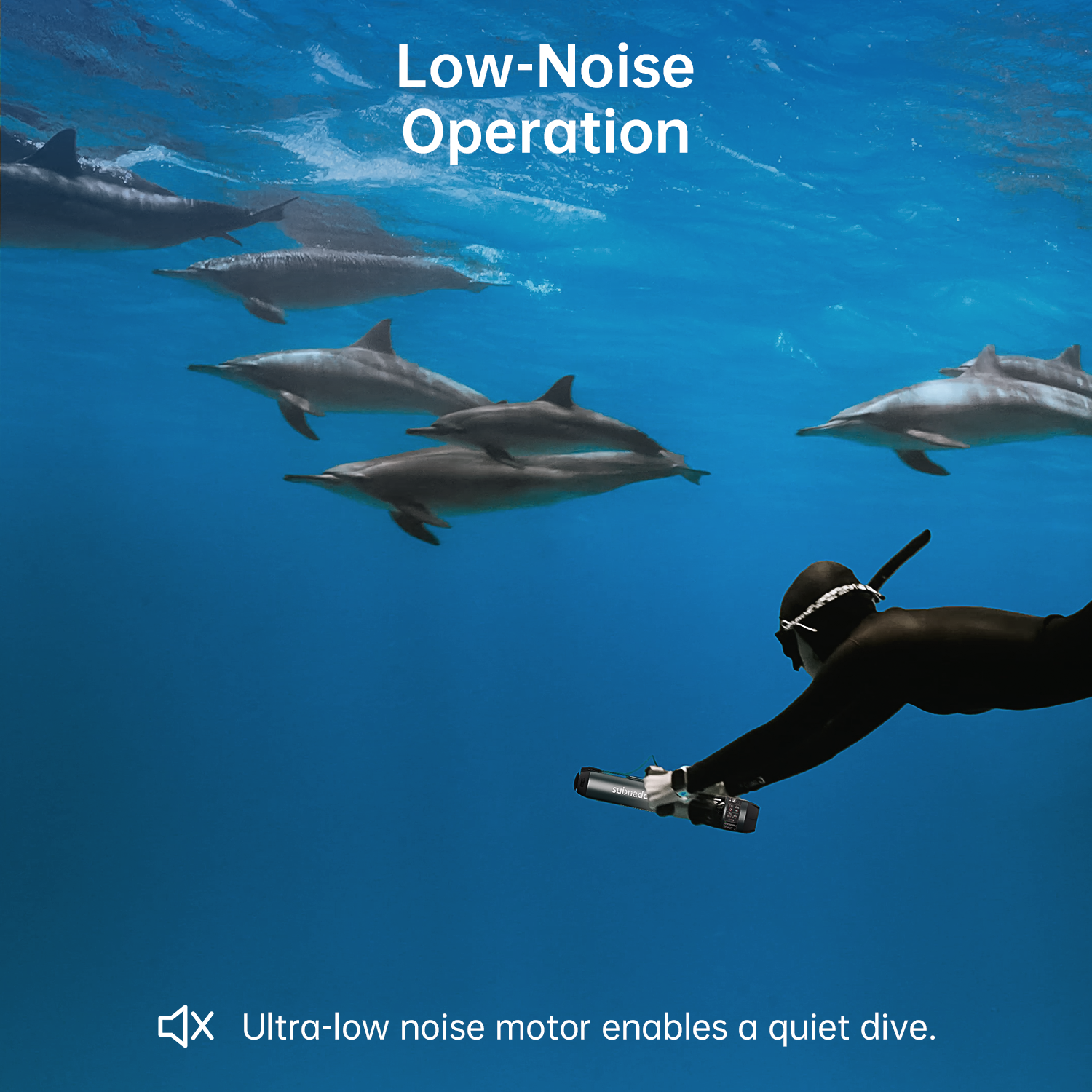 Waydoo Subnado Plus underwater scooter handle and thumb controller detail