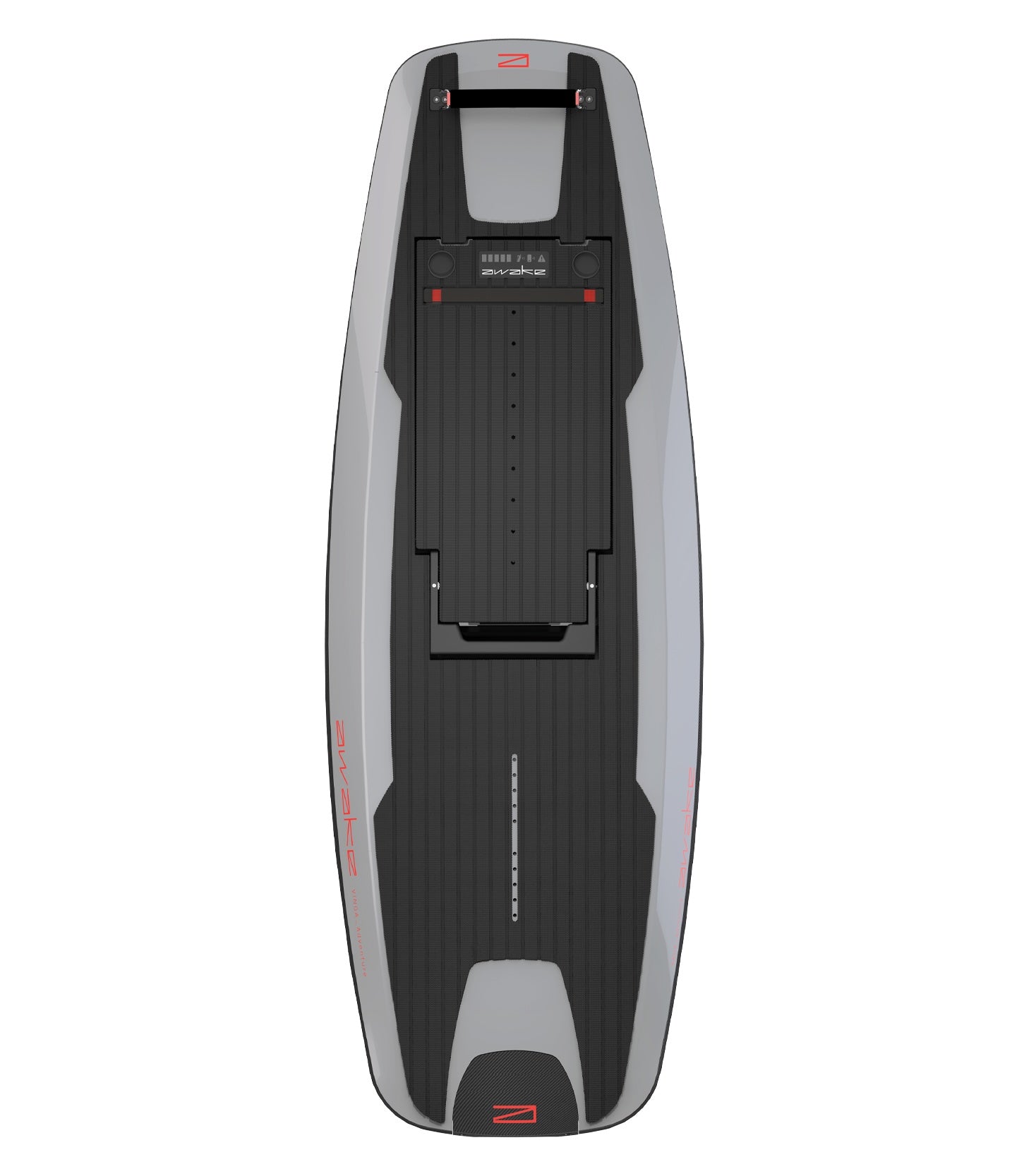 Awake RÄVIK Adventure Electric Surfboard Bord Grey Top View