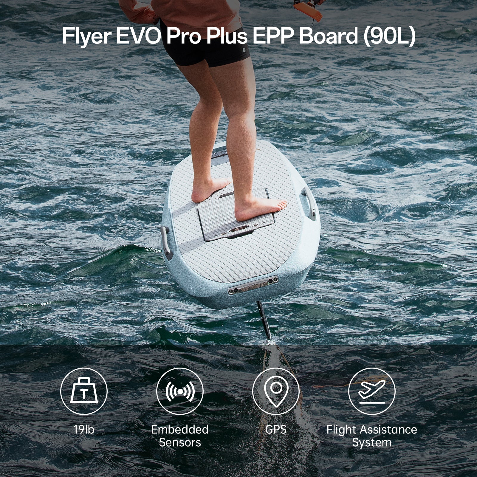 Waydoo Flyer Evo - Pro Plus eFoil on the water