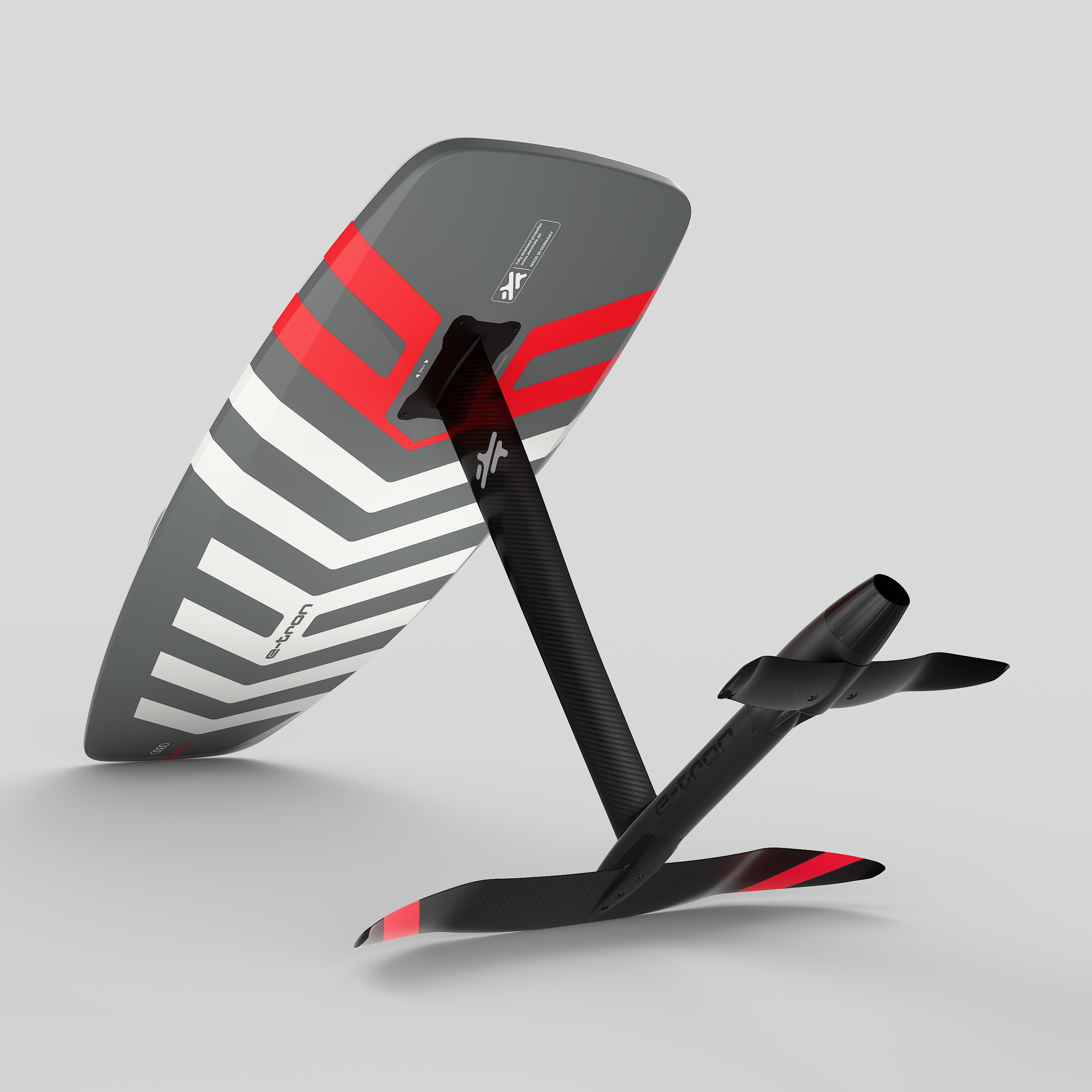 Audi Adventure eFoil Board Whitesand back view