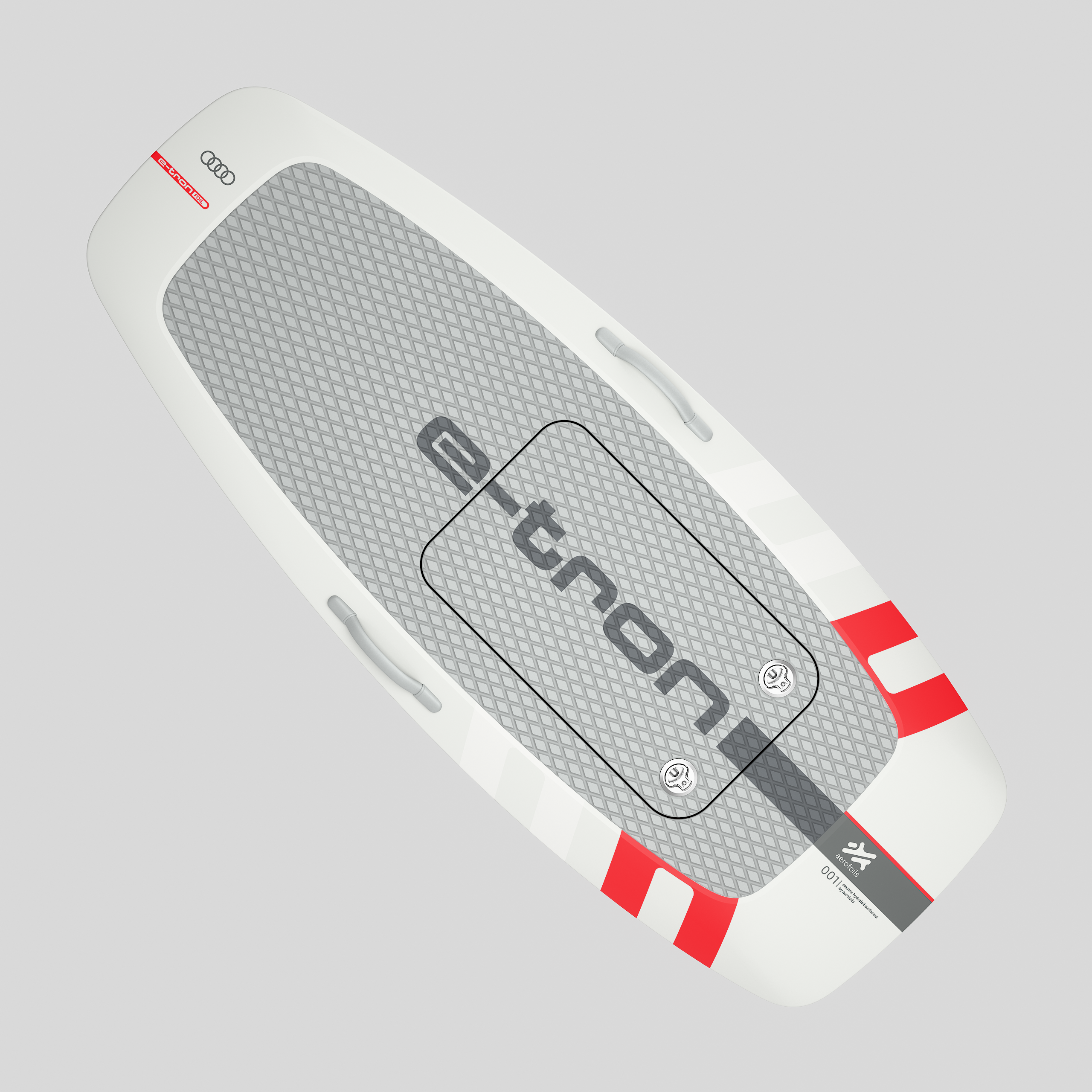 Audi Adventure eFoil Board Whitesand top view