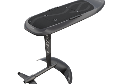 JetWave Carbon 100 eFoil — premium HMPP carbon board hero shot