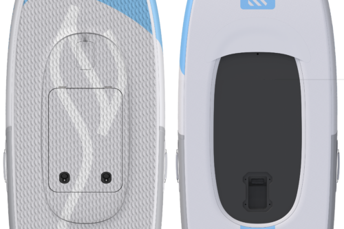 JetWave Air 230 inflatable eFoil board in Mist Grey