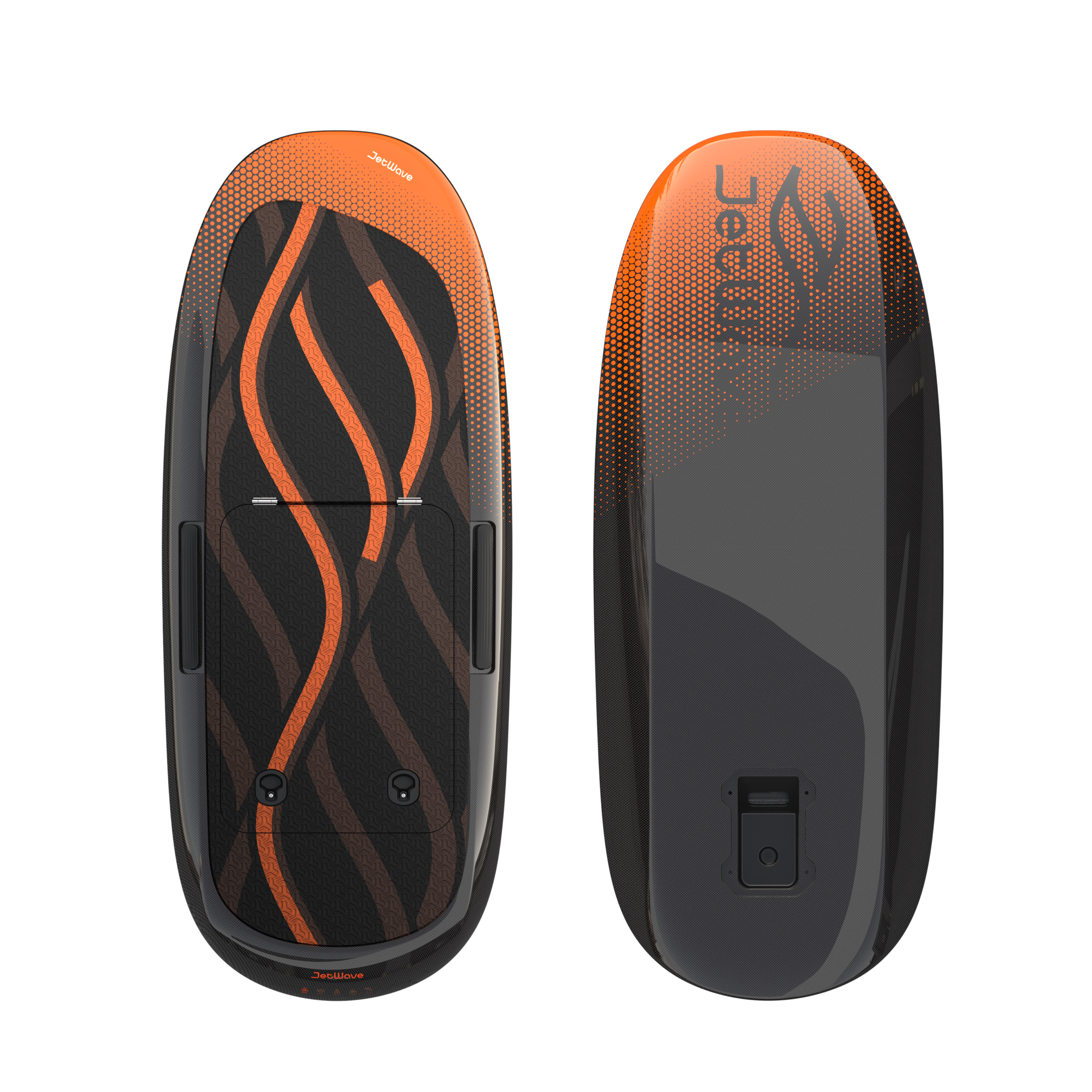 JetWave Carbon 75 Supernova carbon board top and underside view