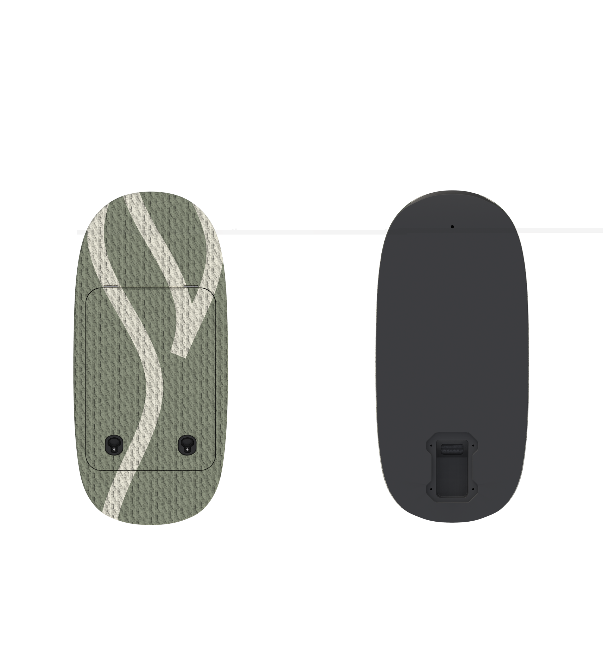 JetWave Air 100 inflatable board battery cabin in Tundra Green
