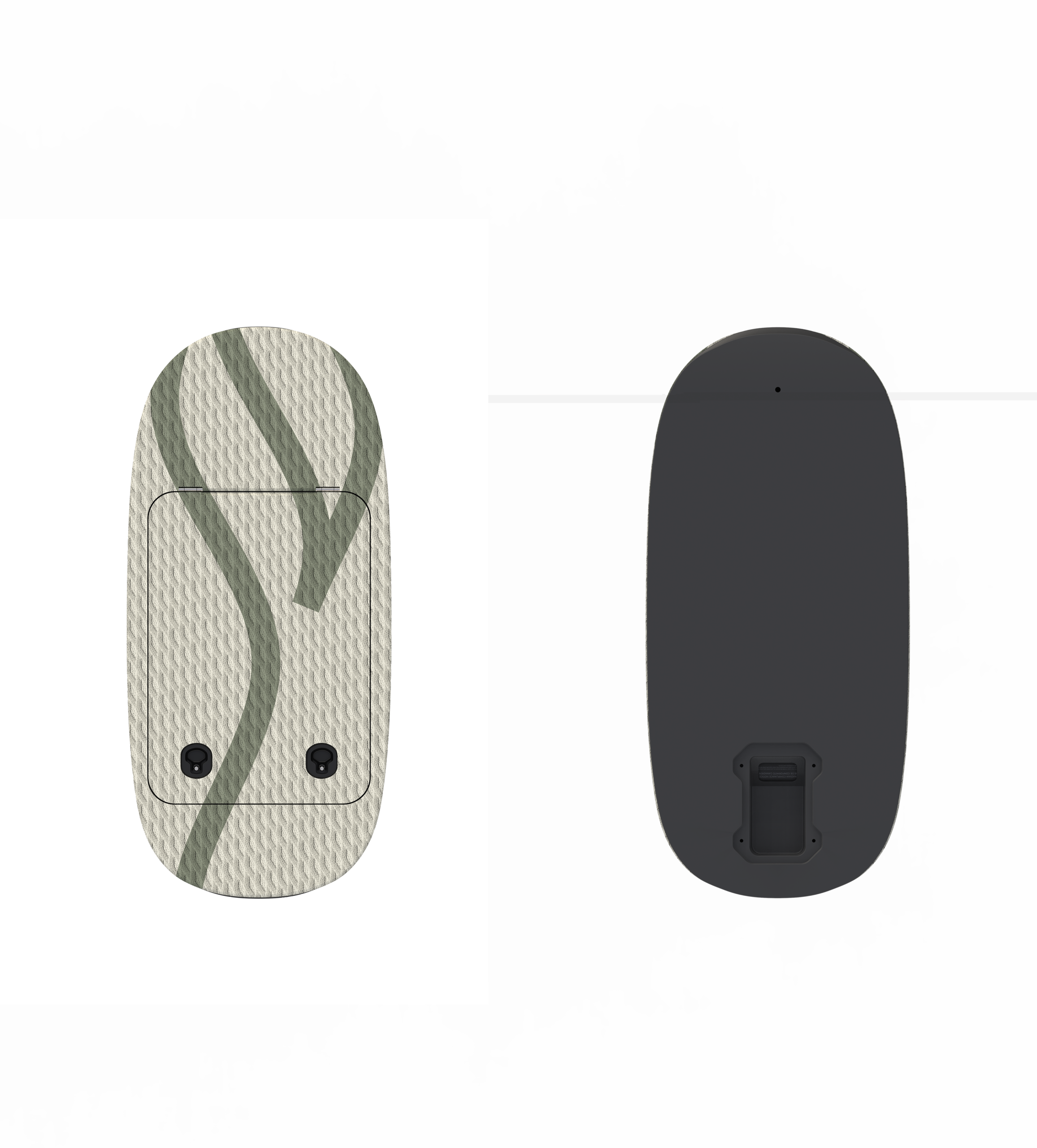 JetWave Air 100 inflatable board battery cabin in Velvet White