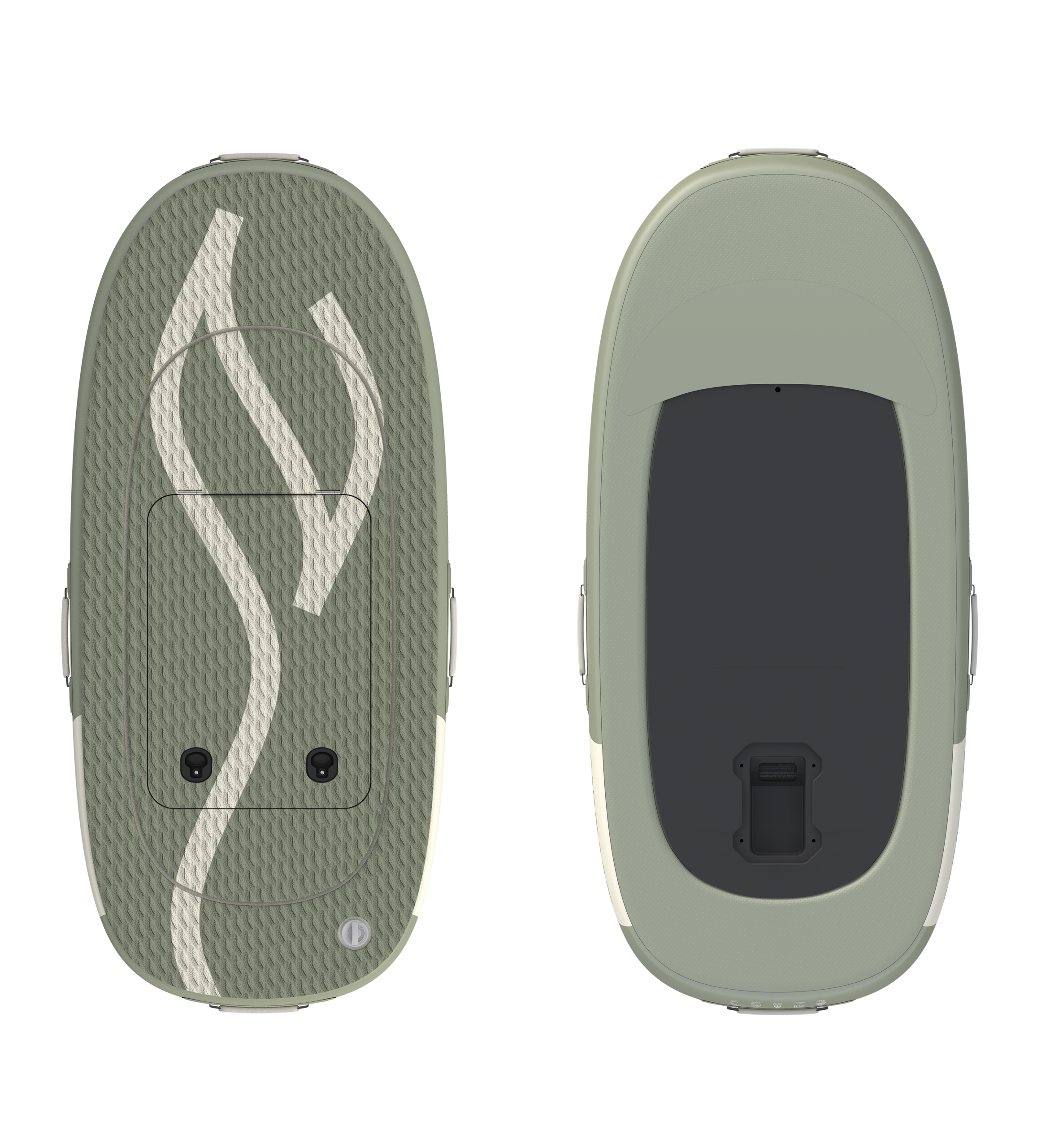 JetWave Air 100 inflatable eFoil board in Tundra Green