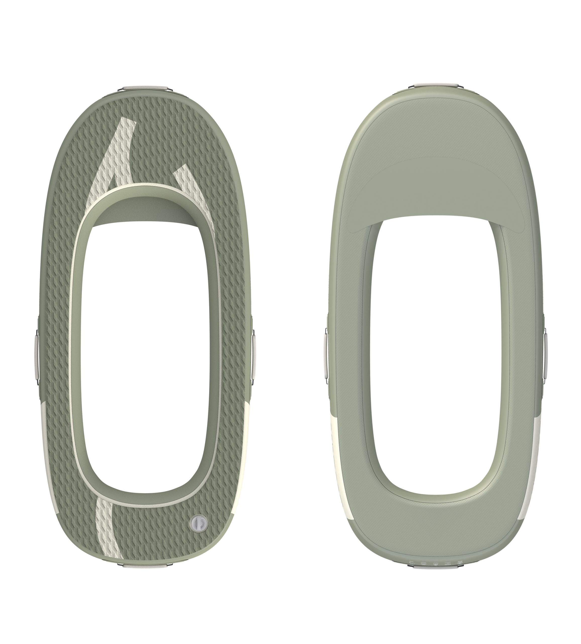 JetWave Air 100 inflatable board tow ring in Tundra Green