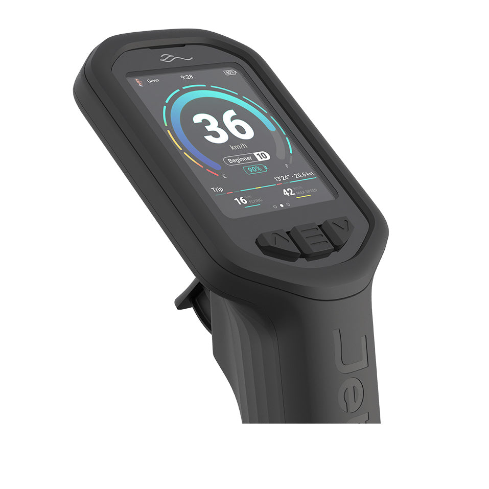 JetWave eFoil 2.8 inch touch remote with 4G connectivity and SOS