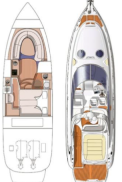 Cranchi-41-Endurance-yacht-layout-top-view