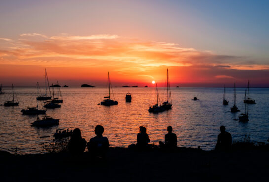 sunset in ibiza